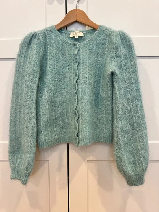 Sézane mohair cardigan Seagreen XXS - Picture 1 of 5
